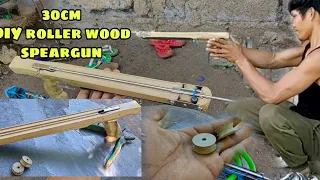 30cm cute speargun diy roller wood