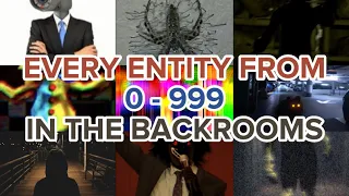 EVERY ENTITY FROM 0 - 999 IN THE BACKROOMS