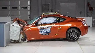 2013 Scion FR-S moderate overlap IIHS crash test