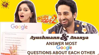Ayushmann Khuranna and Ananya Panday Answer Most Googled Questions About Each Other | Dream Girl 2