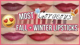 Top 11 DRUGSTORE Lipsticks for Fall & Winter 💋 LIP SWATCHES