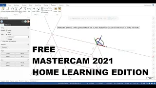 FREE VERSION OF MASTERCAM 2021 HLE BASICS PT1