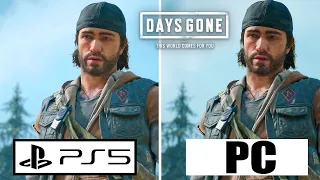 Days Gone PS5 VS PC Graphics Comparison First 10 Minutes Gameplay/PlayStation 5 VS Windows PC 4K