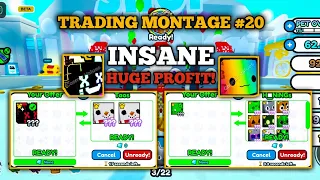 INSANE HUGE PROFITS!🔥 | Trading Montage #20 | Pet Simulator X | SenpaiSky - PSX