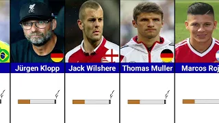 Football Players Who Smoke Cigarettes in Real Life (frank lampard, lionel messi, diego maradona)