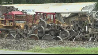 Train derailment jolts people awake in Washington County, Georgia