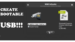 How to create a Bootable USB Flash Drive with WinToBootic