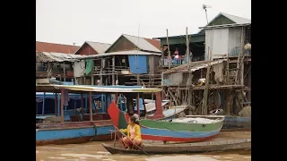 A FLOATING VILLAGE: Kampong Phluk, Siem Reap, Cambodia