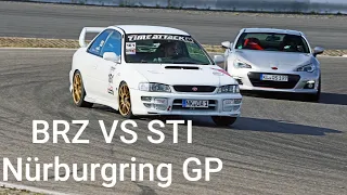 Nürburgring GP - Subaru BRZ vs STI vs S14