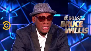 Dennis Rodman Burns the Whole Dais - Roast of Bruce Willis - Uncensored