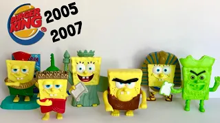 2005 and 2007 SpongeBob Squarepants Lost in Time and Atlantis  Burger King toys