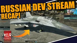 War Thunder - RUSSIAN DEV STREAM RECAP! SMT w/ R-27ET & R-73! REWORKED RWR F-16D for the IDF & MORE!
