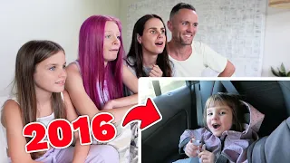 REACTING to our FIRST EVER YouTube VIDEO | Family Fizz