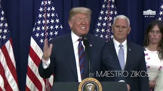 President Trump sings 'I will survive'