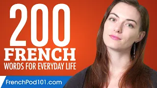 200 French Words for Everyday Life - Basic Vocabulary #10