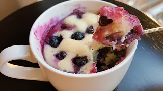 Blueberry Muffin in a Mug | No Egg Blueberry Muffin in Microwave