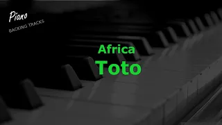 Africa - Toto ( Piano Instrumental Backing Tracks Karaoke )