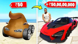 ₹500 Vs ₹50,00,00,000 SUPERCAR in GTA 5!