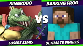 S@X 556 LOSERS SEMIS - KingRoBo (K Rool) Vs. Barking_Frog (Steve) Smash Ultimate - SSBU