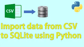 Import data from CSV to SQLite using Python