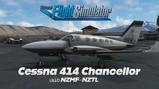 MSFS 2020 | Cessna 414 Chancellor | World Update 12 | NZMF-NZTL