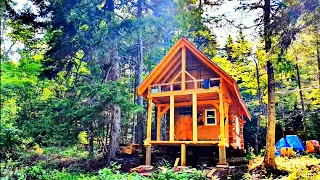 The Cabin is Growing! Extending the front of the Dovetail Log Cabin | Episode 1