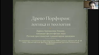 Л.Г. Тоноян. «Древо Порфирия»: логика и теология