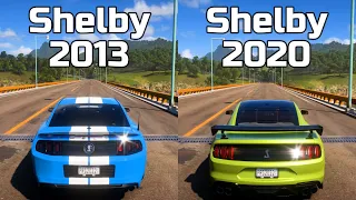 Forza Horizon 5: 2013 Ford Shelby GT500 vs 2020 Ford Mustang Shelby GT500 - Drag Race