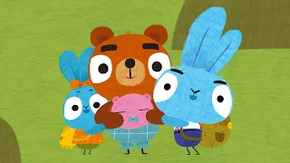 AUTUMN LULLABY. Episode 51. BRAVE BUNNIES. Cartoon With Animals For Сhildren. Best Video for Kids