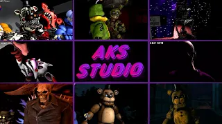 [FNAF SFM] Трейлер канала AKS Studio (Новая жизнь, Другая жизнь, Спрингтрап, Теории  Аниматроников)