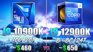 i9 10900K vs i9 12900K - Test in 10 Games