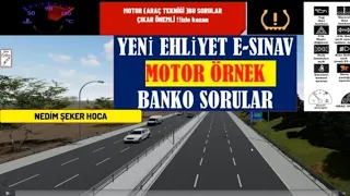 YENİ EHLİYET MOTOR SINAV SORULARI 2024 OCAK-ŞUBAT ANİMASYONLU  ÇIKMIŞ  SORULARI #EHLİYET 2024-02