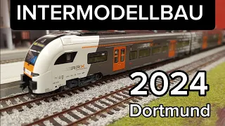 Intermodellbau 2024 Dortmund. Modelleisenbahn H0 und G. Neuheiten Roco (Nightjet), Brawa, Lemke...