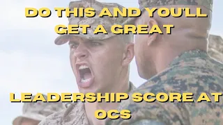 The most important thing in your leadership score at OCS