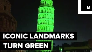 The World's Most Famous Landmarks Go Green for St. Patrick's Day