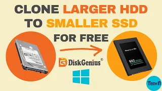 [How to] Clone HDD to SSD for free | Larger HDD to Smaller SSD | Windows 10 | DiskGenius (2022)