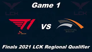 T1 vs HLE Highlights | Finals 2021 LCK Regional Qualifier