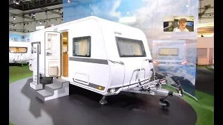 ERIBA NOVA N 555 CARAVAN BY HYMER CAMPER NEW MODEL WALKAROUND AND INTERIOR