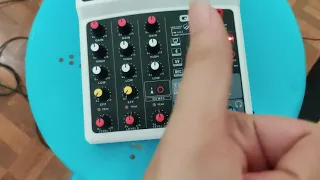 Sudoku drum connect to His Audio Q4 usb interface mixer to get more clean sound.