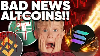 WARNING!! Solana, Binance & Tether Have BAD NEWS!!!!