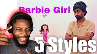 Sandaru Sathsara- Barbie Girl In 5 Styles -  REACTION