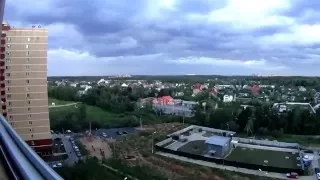 Heavy Rain Storm Dubki Timelapse / Ураган ливень дождь в Дубках