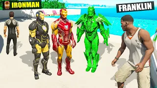 FRANKLIN Stealing $1 IRONMAN Suit into $1,000,000,000 IRONMAN in GTA 5 !