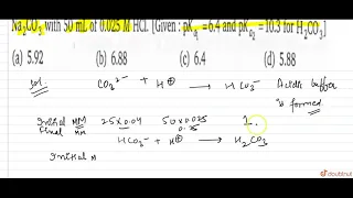 Calculate approximate pH of the resultant solution formed by titration of 25 mL of 0.04 M `Na_(2...