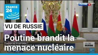 Face à la stratégie occidentale en Ukraine, Poutine brandit la menace nucléaire • FRANCE 24