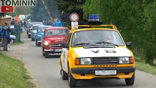 Sraz socialistických vozidel Hnačov 2021 - odjezd z areálu