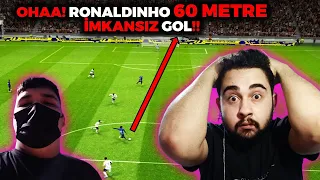 OHAA! RONALDINHO 60 METREDEN İMKANSIZ BİR GOL ATTI!! ARDA İLE GOL ATAN KALEYE GEÇER CHALLENGE...