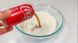 Just add Coca Cola to the Flour and you have Bread! New Bread Recipe that's Delicious! Crazy Recipe😱