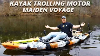 Kayak Trolling Motor | Maiden Voyage | Kayak DIY