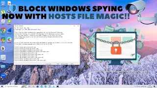 Securing Your Privacy: Block Windows Spying and Stop Data Collection with Hosts File